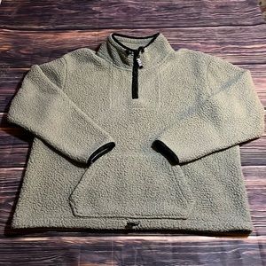 Pink Victoria Secret 1/4 Zip Sherpa Pullover